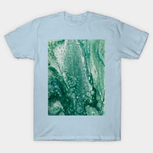 Green bubble acrylic pour T-Shirt